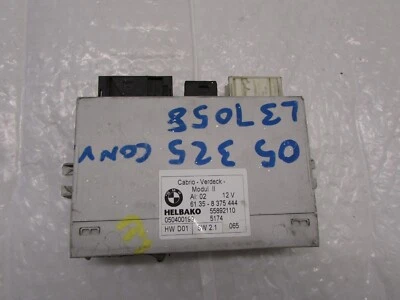 BMW 323I 325I 2001-2006 convertible módulo de control superior plegable OEM 61358375444 Foto 1 de 4