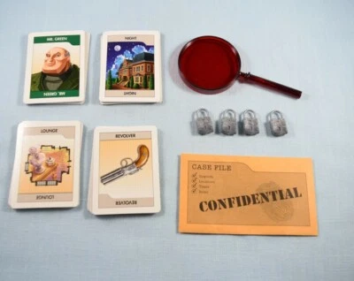 Clue DVD Game 2006 Cards & Case Envelope Red Reader Padlocks   #CL23 - Image 1 of 2
