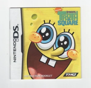 SpongeBob's Truth or Square - Nintendo DS - NUR Original Bedienungsanleitung - Bild 1 von 2