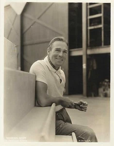 RANDOLPH SCOTT Original Vintage PARAMOUNT Photograph 1930's PORTRAIT - Bild 1 von 1