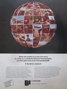 6/1975 PUB E-SYSTEMS TACTICAL RADIO TACAN TERCOM ANTENNAS ECM ORIGINAL AD - Picture 1 of 1