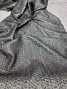 Textured Metallic Jacquard Brocade Fabric - Sold by the Yard" - Picture 1 of 12