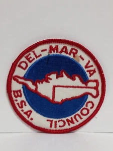 Del - Mar - Va Council BSA 3 Inch Patch Boy Scouts - Picture 1 of 2
