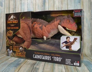 Jurassic World SUPERKOLOSSALER Carnotaurus Toro Figur Schwalbenlager Kreidezeit  - Bild 1 von 6