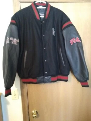 Chaqueta PGA Tour, Partners Club, Lana, Mangas de Cuero Grandes/(XL), ¡¡¡¡EXCELENTE!!!!! Foto 1 de 4