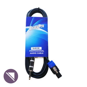 BravoPro SJ001-05 5M Speaker Cable - 6.35mm TS Jack Plug to Speakon Plug - Bild 1 von 2