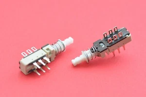Vintage Shadow Switch / Druckschalter, 6-polig, nicht rastend, Reparatur, NOS - Picture 1 of 5