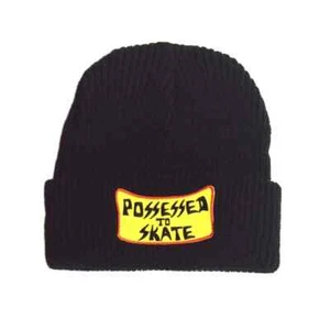 SUICIDAL SKATES - POSSESSED TO SKATE PATCH BEANIE - BLACK - Picture 1 of 1