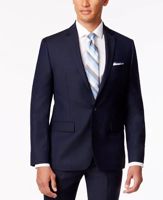 Chaqueta Ryan Seacrest Distinction Azul Marino Calce Moderno Sólido L28311 Talla 42R Foto 1 de 3