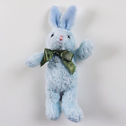 Official HARRODS BUNNY RABBIT Blue With Green Bow -Small 8" Plush Soft Toy Teddy
