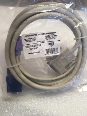 NEW Avocent CIFCA-8 8-ft PS/2 KVM Cable for AutoView. - Image 1 of 3
