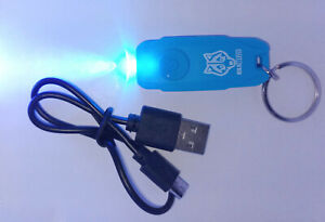 LED UV Wiederaufladbar 405nm Schlüsselring Mini Torch für Sicherheit Gitd