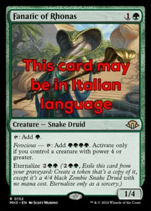 MTG FANATIC OF RHONAS EXC - FANATICO DI RHONAS 152 - MH3 - MAGIC - Picture 1 of 1