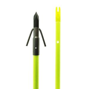 Muzzy Bowfishing Arrow Classic Chartreuse Arrow w/ Gar Point 14206