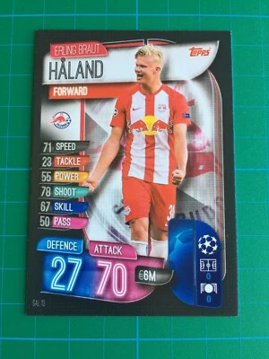 Erling Haaland 2019-20 Topps #SAL13 UEFA CL Champions League RC ROOKIE Salzburg - Image 1 of 4