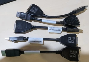 5 pack Lenovo Display Port to DVI-D Adapter / DP to DVI-D 43N9160 43N9159 - Picture 1 of 3