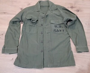 1967 Vintage Vietnam Era Small Uniform shirt OG 107 Made In USA U.S. NAVY - Bild 1 von 8
