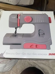 Janome Graceful Gray Basic Easy-to-Use 10-Stitch Portable Compact Sewing Mach... - Picture 1 of 4