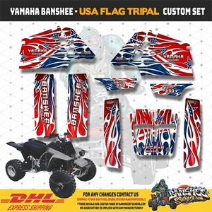 Yamaha Banshee Custom Graphics Decals Stickers America TRIBAL New Vinyl !!! - Picture 1 of 2