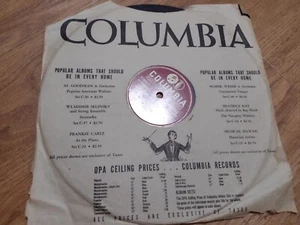 Frankie Carle I'd Do It All Over Again Last Night I Had That Dream 78 RPM Recor - Imagen 1 de 3