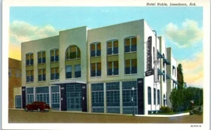 HOTEL NOBLE Jonesboro, Arkansas AR - Postcard - Imagen 1 de 2
