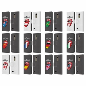 OFFICIAL THE ROLLING STONES LICKS 1 LEATHER BOOK CASE FOR LG PHONES 1 - Picture 1 of 7