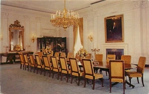 Postal de comedor del estado de Washington DC de la Casa Blanca - Imagen 1 de 2