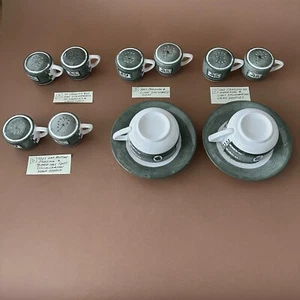 1950s/60s COLONIAL HOMESTEAD – GREEN Royal China, S & P Shaker, Cups & Saucers - Picture 1 of 10