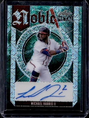 2023 Leaf Metal Michael Harris II Noble Auto Water Mojo Rookie RC #/2 - Image 1 of 2