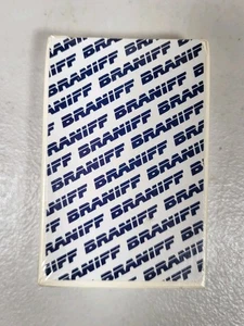 Mazzo di carte da gioco vintage sigillato Braniff International Airlines - Foto 1 di 5