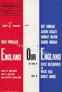 England Our England - Hand Flyer - 1963 Billie Whitelaw, Roy Kinnear - Picture 1 of 2
