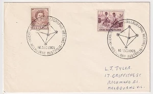 AUSTRALIA 1965: INTERNATIONAL CRYSTALLOGRAPHIC MEETING pictorial pmk on cover - Picture 1 of 1