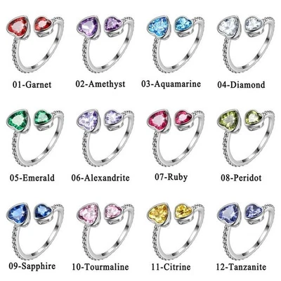 Incredibili anelli in argento sterling 925 con diamanti zirconi 5x5 mm... - Immagine 1 di 4