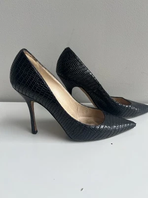 Zapatos de tacón de aguja de cuero Jimmy Choo Lizard Foto 1 de 4