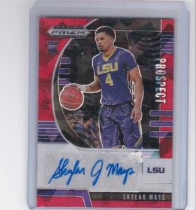 SKYLAR MAYS 2020 PRIZM DRAFT PICKS CRACKED RED ICE PRIZM PARALLEL ROOKIE AUTO - Picture 1 of 22