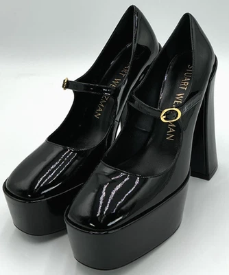 Stuart Weitzman Skyhigh 145 Women's Size 8 Black Mary Jane Pumps - Image 1 of 4