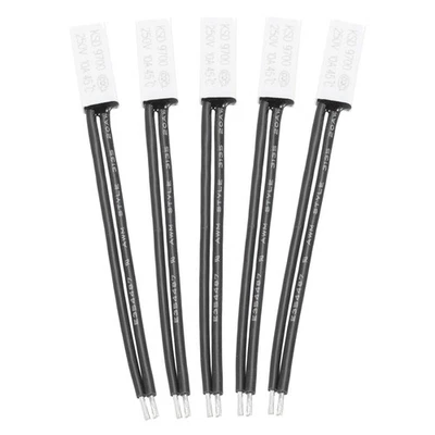 5 Pcs KSD9700 Thermostat 45°C/113°F Temperature Switch N.C 10A Plastic - Image 1 of 4