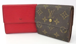 Echte Louis Vuitton Elise rot Epi Monogramm (2.teiliges Set) dreifach faltbare Geldbörse #59421B - Bild 1 von 16