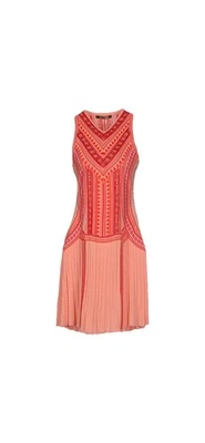 Vestido ROBERTO CAVALLI Coral Tejido Sin Mangas 6/42 Nuevo con Etiquetas Foto 1 de 4