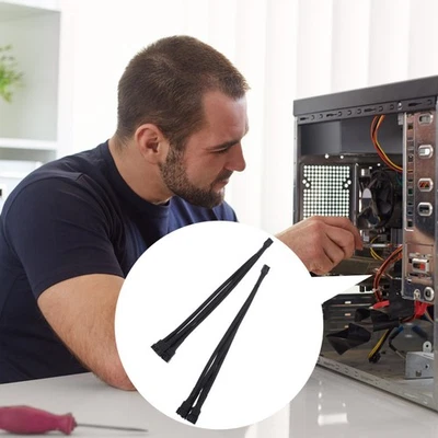  2 PCS Câble Adaptateur de ventilateur 1 à 4 Convertisseur Fil de convertisseur - Photo 1/4