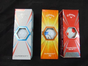 Neu 2 Callaway Truvis Chrome Soft Golfbälle 3 SuperHot 70 3 SuperSoft - Bild 1 von 3