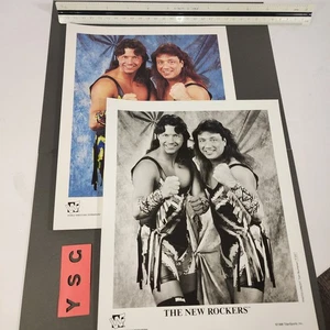 (2) WWF The New Rockers 8x10 foto promozionale Marty Jannetty Leif Cassidy WWE vintage - Foto 1 di 15