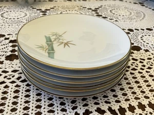 Sechs (6) 6,25" Brotteller Noritake Bambus Orientalisch 6341 NEU - Bild 1 von 6