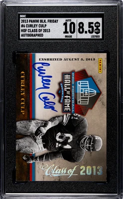 2013 Panini Black Friday Curley Culp #6 Hof Class Of Autograph AUTO SGC 8.5 - Image 1 of 2
