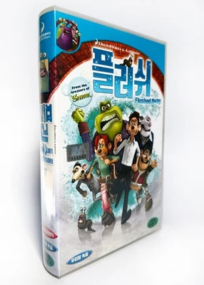 FLUSHED AWAY - original Korean VHS release (2007) NTSC Korean dub - LATE - Image 1 of 4