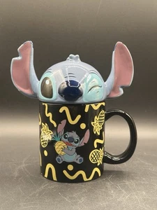 Disney Stitch Coffee Tea Mug With Removable Lid Cover. - Picture 1 of 19