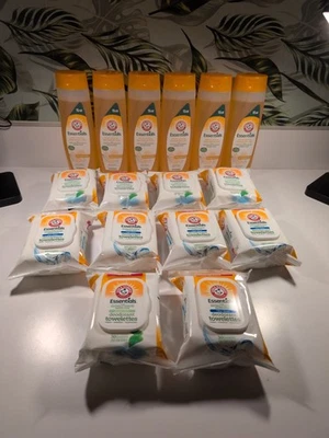 16 Arm & Hammer Essentials Simply Fresh Deodorant Towelettes And Shower Gel - Image 1 of 4