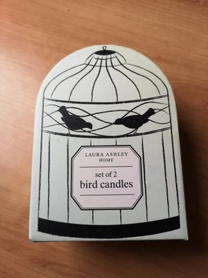 Laura Ashley 2 Bird Candles Brand New - Image 1 of 4