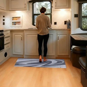 Haus/Wohnmobil Küchenmatte 2er Set Rutschfest Gepolstert Küche Läufer Teppich (2x3ft;2x6ft) - Bild 1 von 1