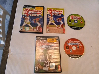 2 PlayStation 2 Backyard Sports Video Games Football09 & Baseball 2007 Ps2 Games - Image 1 of 4